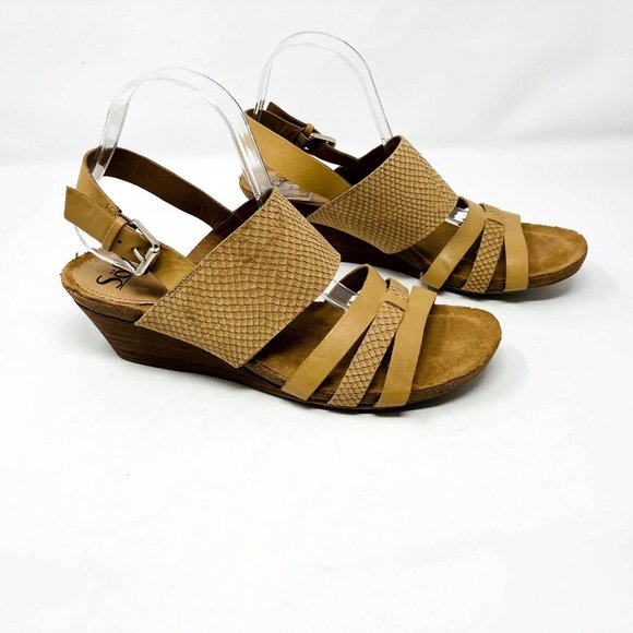 Sofft Shoes - Sofft Velora Snakeskin Embossed Wedge Sandal NWT